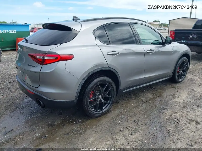 2019 Alfa Romeo Stelvio Ti Awd VIN: ZASPAKBN2K7C43469 Lot: 45218557