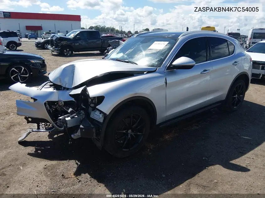 2019 Alfa Romeo Stelvio Ti Lusso Awd VIN: ZASPAKBN4K7C54005 Lot: 45251476