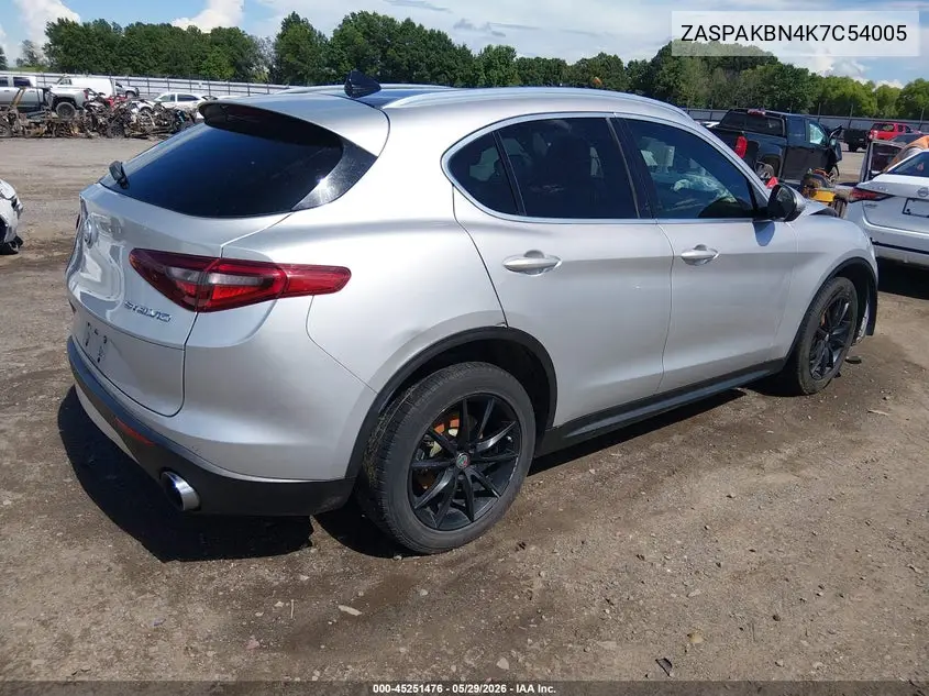 2019 Alfa Romeo Stelvio Ti Lusso Awd VIN: ZASPAKBN4K7C54005 Lot: 45251476