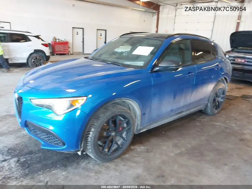 2019 Alfa Romeo Stelvio Ti Sport Awd VIN: ZASPAKBN0K7C50954 Lot: 45310647