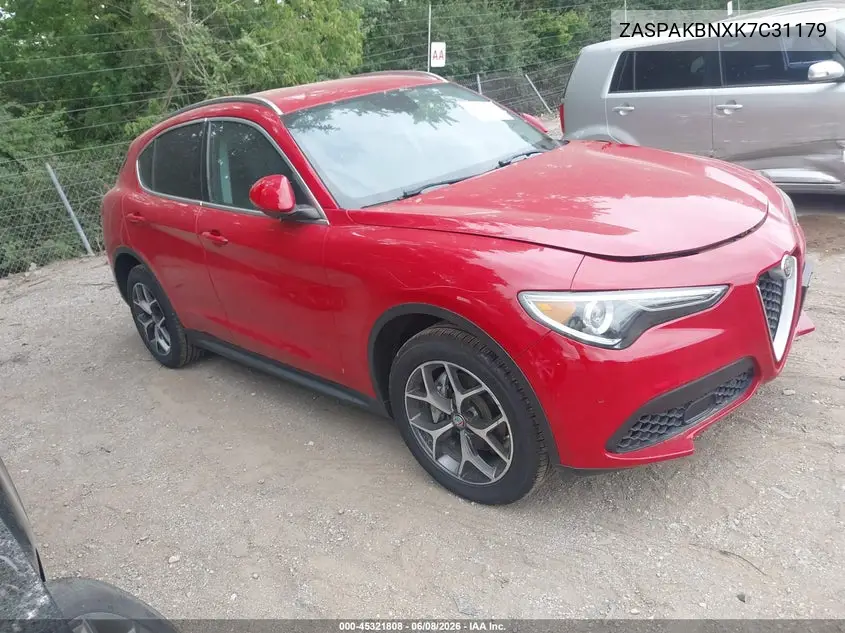 2019 Alfa Romeo Stelvio Ti Awd VIN: ZASPAKBNXK7C31179 Lot: 45321808