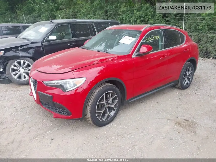 2019 Alfa Romeo Stelvio Ti Awd VIN: ZASPAKBNXK7C31179 Lot: 45321808