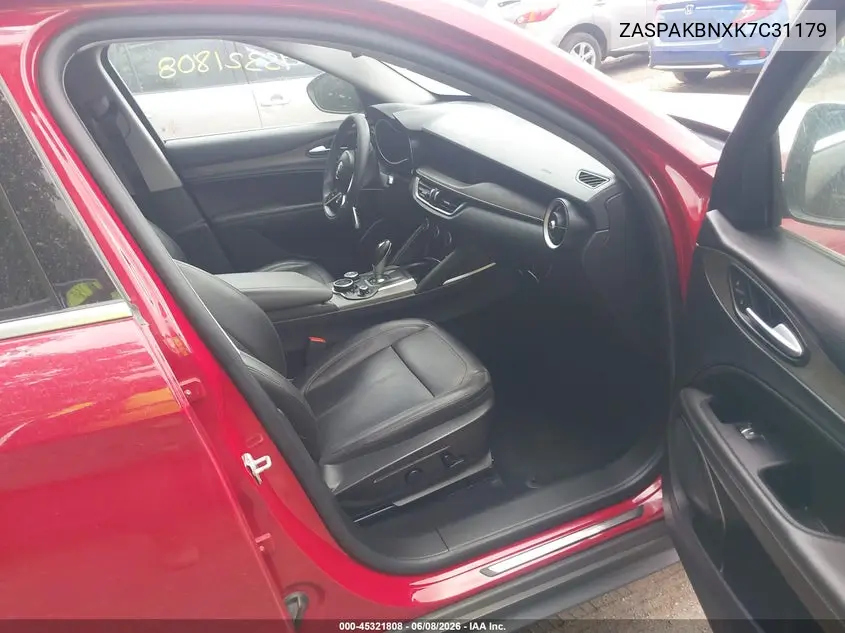 2019 Alfa Romeo Stelvio Ti Awd VIN: ZASPAKBNXK7C31179 Lot: 45321808
