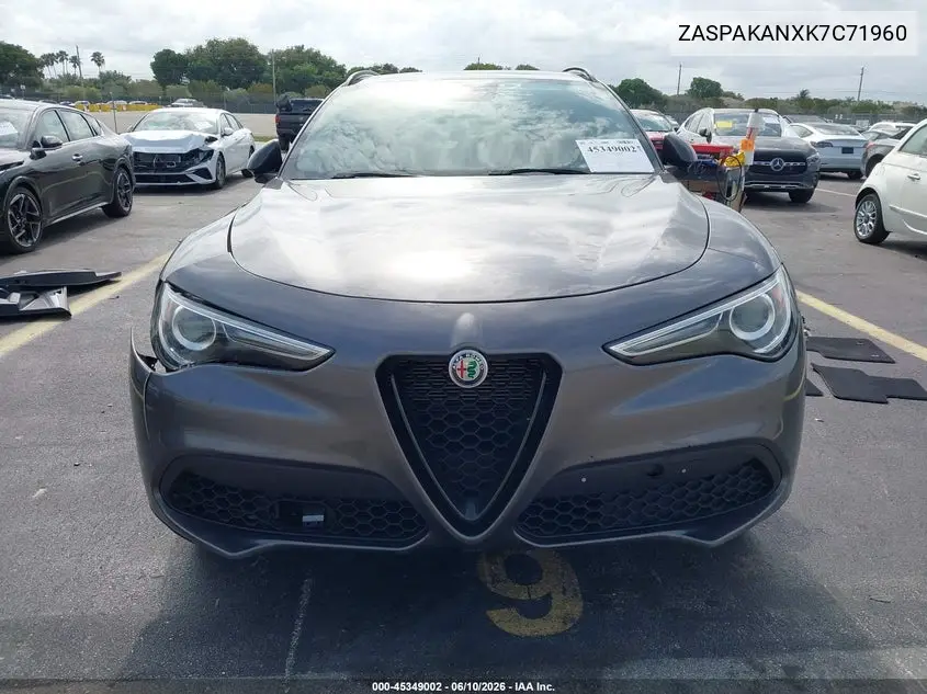 2019 Alfa Romeo Stelvio Sport Awd VIN: ZASPAKANXK7C71960 Lot: 45349002