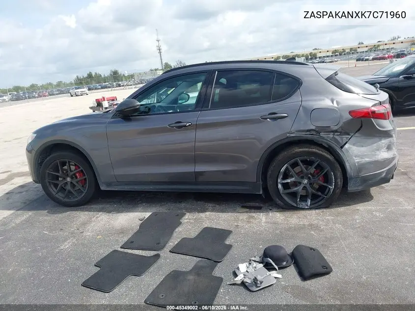 2019 Alfa Romeo Stelvio Sport Awd VIN: ZASPAKANXK7C71960 Lot: 45349002