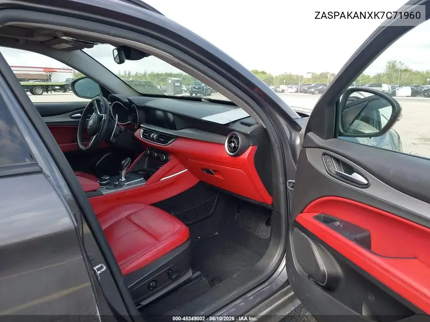 2019 Alfa Romeo Stelvio Sport Awd VIN: ZASPAKANXK7C71960 Lot: 45349002