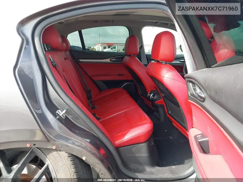 2019 Alfa Romeo Stelvio Sport Awd VIN: ZASPAKANXK7C71960 Lot: 45349002