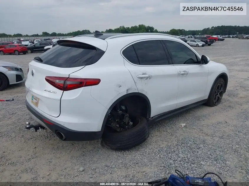2019 Alfa Romeo Stelvio Ti Lusso Awd VIN: ZASPAKBN4K7C45546 Lot: 45349016