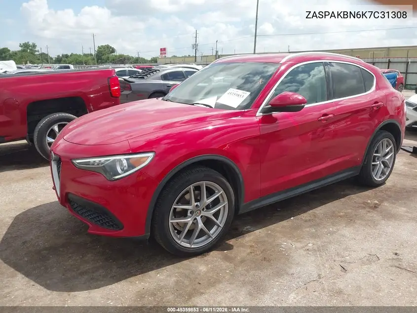 2019 Alfa Romeo Stelvio Ti Awd VIN: ZASPAKBN6K7C31308 Lot: 45359853