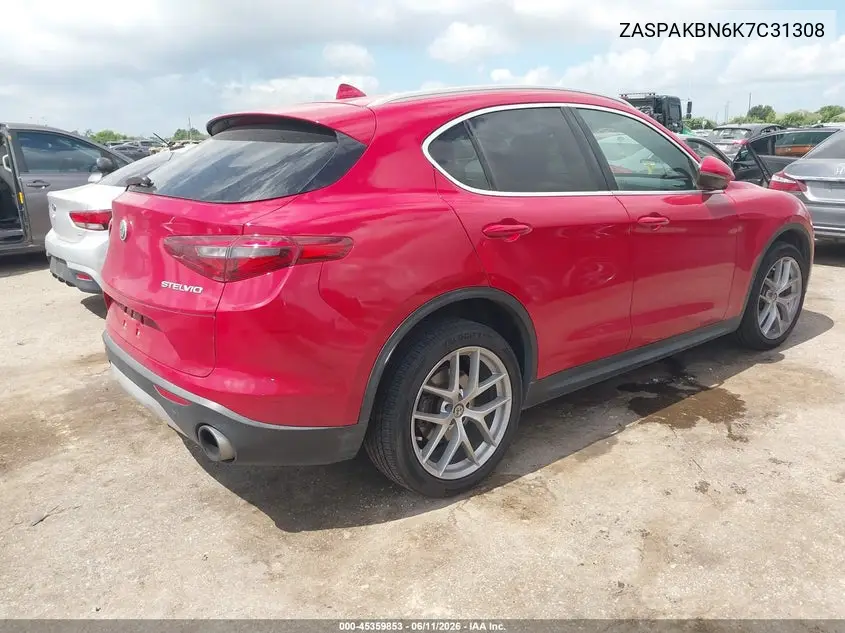2019 Alfa Romeo Stelvio Ti Awd VIN: ZASPAKBN6K7C31308 Lot: 45359853