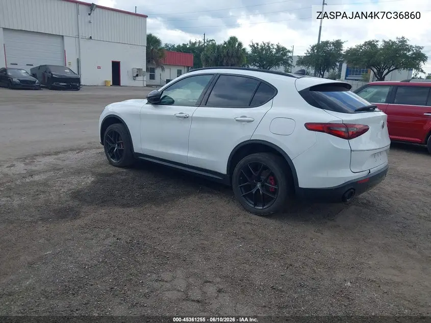 2019 Alfa Romeo Stelvio Sport Rwd VIN: ZASPAJAN4K7C36860 Lot: 45361255