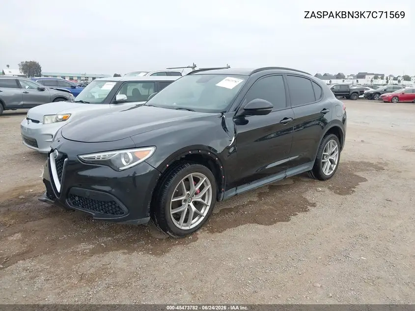 2019 Alfa Romeo Stelvio Ti Sport Awd VIN: ZASPAKBN3K7C71569 Lot: 45473782