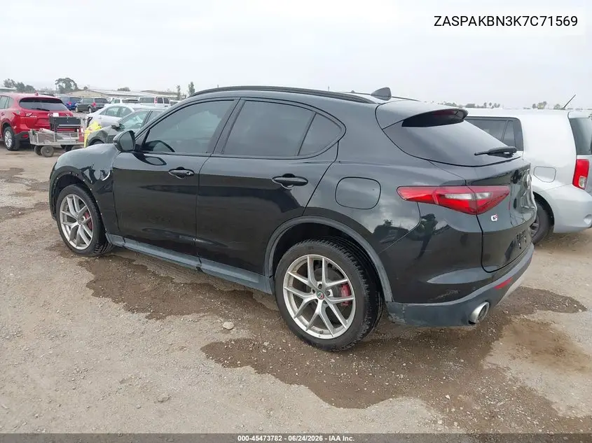 2019 Alfa Romeo Stelvio Ti Sport Awd VIN: ZASPAKBN3K7C71569 Lot: 45473782