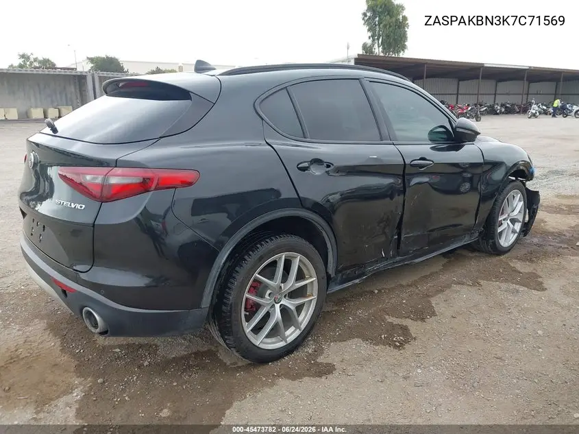 2019 Alfa Romeo Stelvio Ti Sport Awd VIN: ZASPAKBN3K7C71569 Lot: 45473782