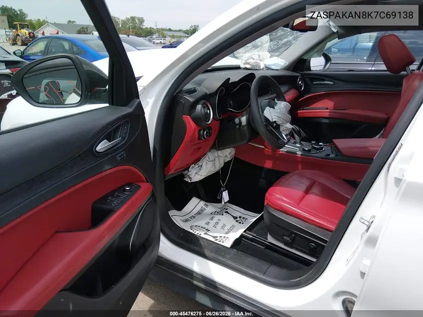 2019 Alfa Romeo Stelvio Awd VIN: ZASPAKAN8K7C69138 Lot: 45476275
