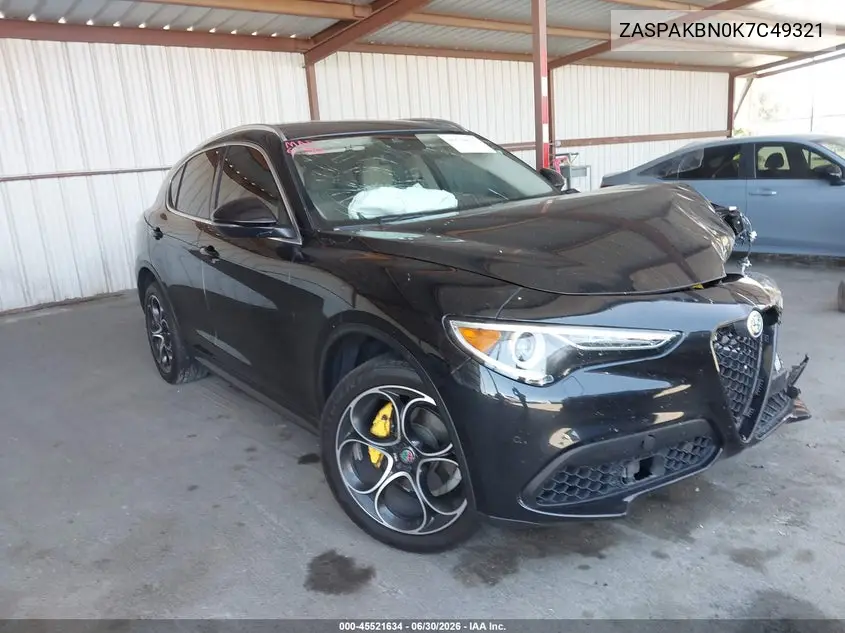 2019 Alfa Romeo Stelvio Ti Lusso Awd VIN: ZASPAKBN0K7C49321 Lot: 45521634