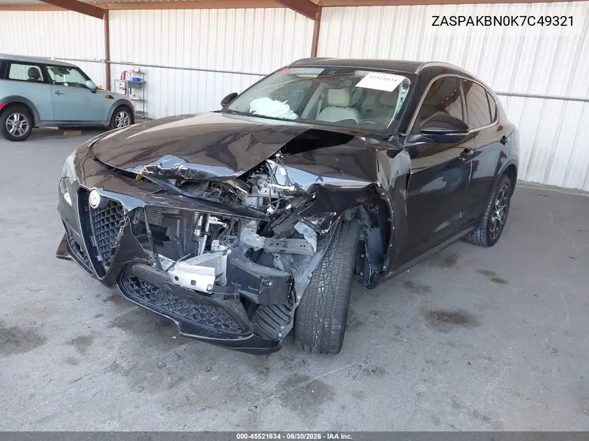 2019 Alfa Romeo Stelvio Ti Lusso Awd VIN: ZASPAKBN0K7C49321 Lot: 45521634