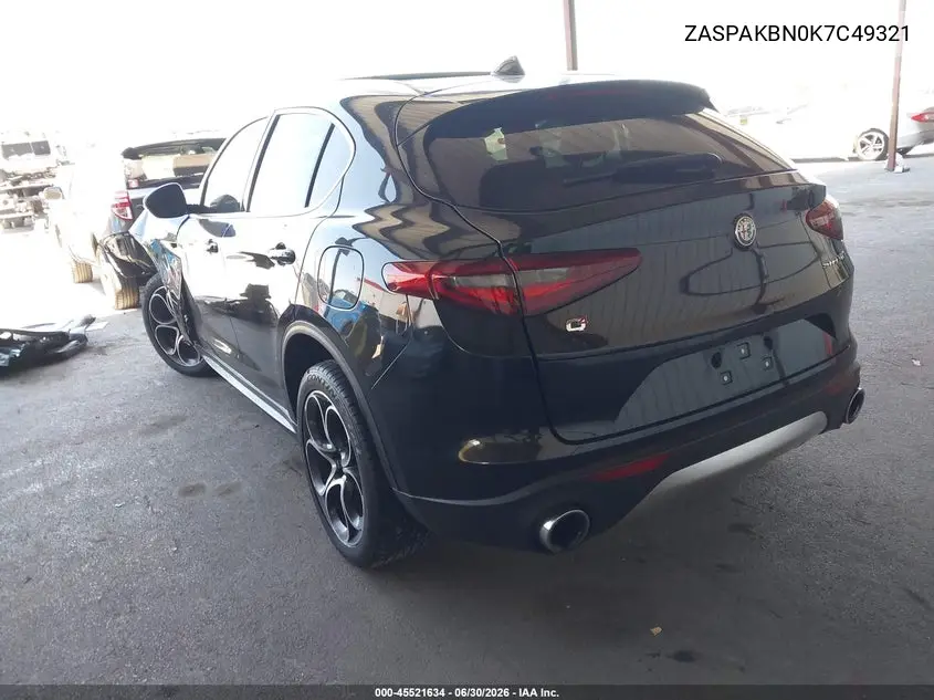 2019 Alfa Romeo Stelvio Ti Lusso Awd VIN: ZASPAKBN0K7C49321 Lot: 45521634