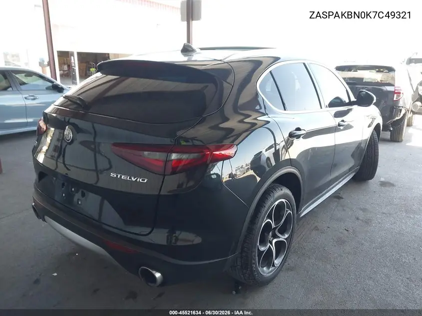 2019 Alfa Romeo Stelvio Ti Lusso Awd VIN: ZASPAKBN0K7C49321 Lot: 45521634