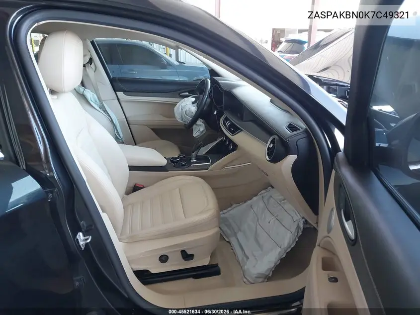 2019 Alfa Romeo Stelvio Ti Lusso Awd VIN: ZASPAKBN0K7C49321 Lot: 45521634