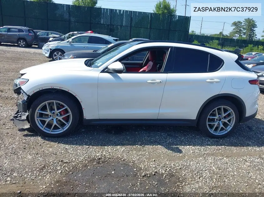 2019 Alfa Romeo Stelvio Ti Sport Awd VIN: ZASPAKBN2K7C37929 Lot: 45526534