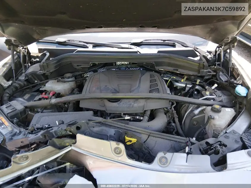 2019 Alfa Romeo Stelvio Awd VIN: ZASPAKAN3K7C59892 Lot: 45602229