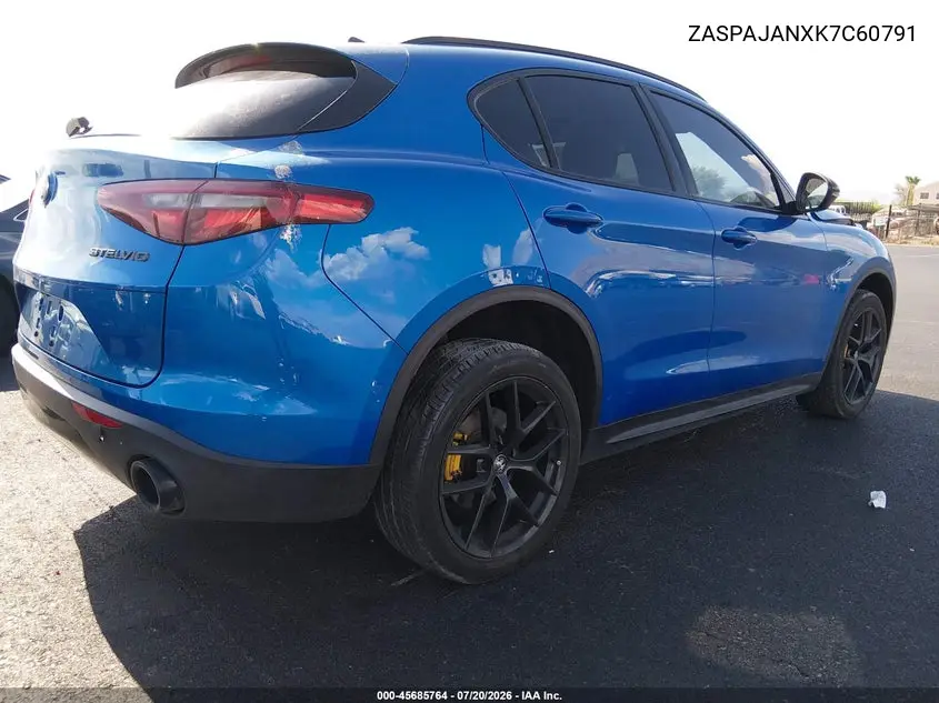2019 Alfa Romeo Stelvio Rwd VIN: ZASPAJANXK7C60791 Lot: 45685764