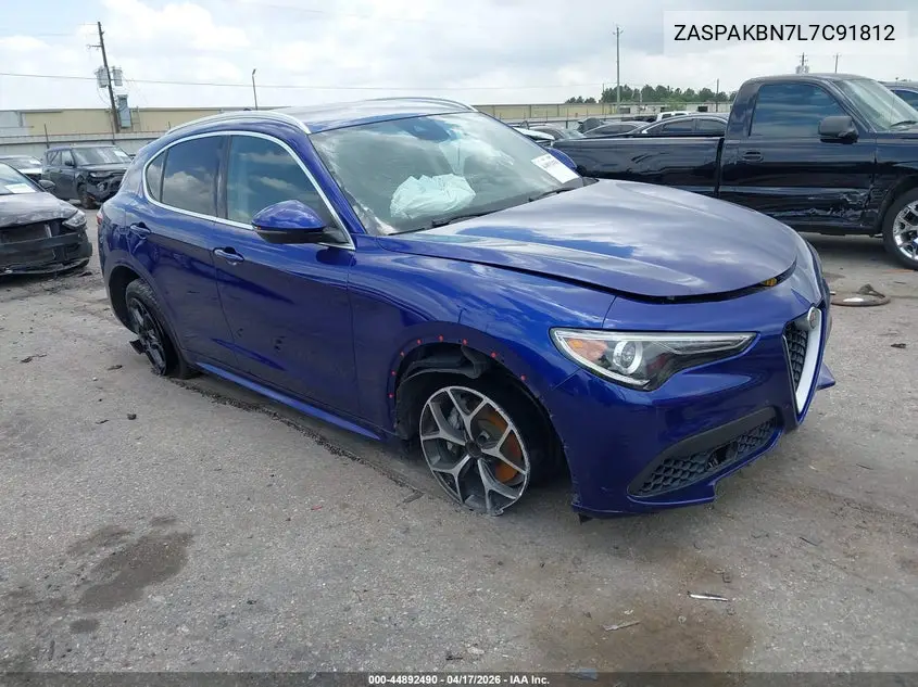 2020 Alfa Romeo Stelvio Ti Awd VIN: ZASPAKBN7L7C91812 Lot: 44892490
