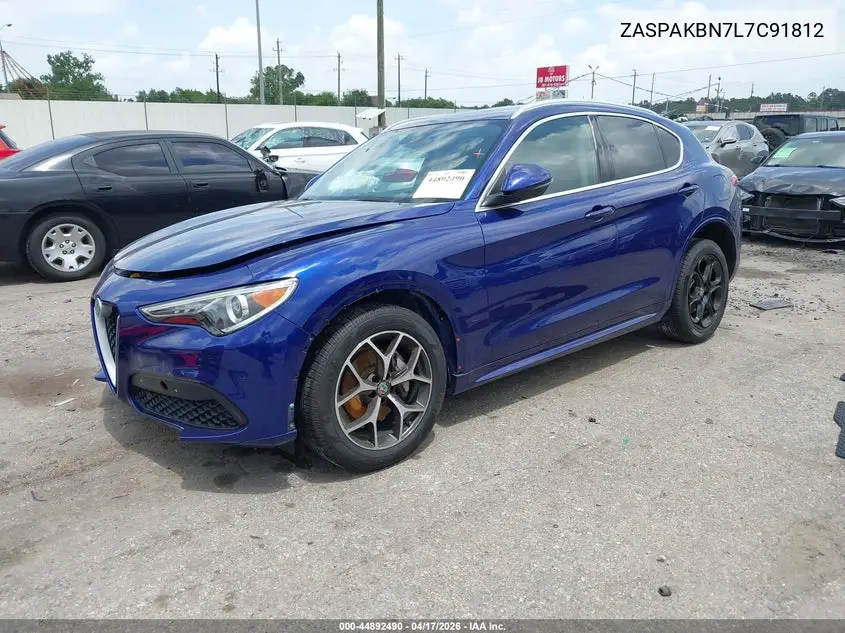 2020 Alfa Romeo Stelvio Ti Awd VIN: ZASPAKBN7L7C91812 Lot: 44892490