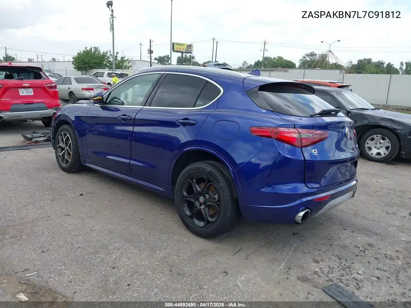 2020 Alfa Romeo Stelvio Ti Awd VIN: ZASPAKBN7L7C91812 Lot: 44892490