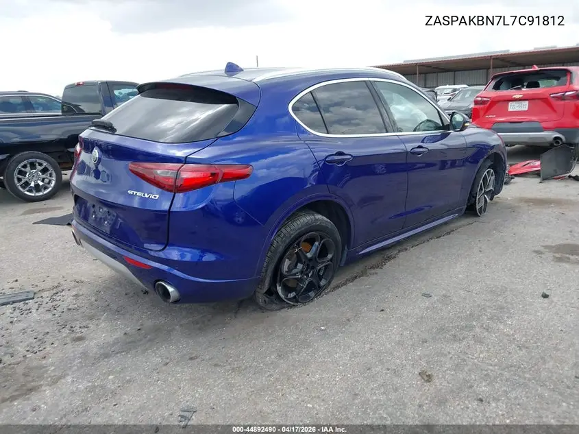 2020 Alfa Romeo Stelvio Ti Awd VIN: ZASPAKBN7L7C91812 Lot: 44892490