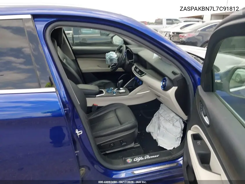 2020 Alfa Romeo Stelvio Ti Awd VIN: ZASPAKBN7L7C91812 Lot: 44892490