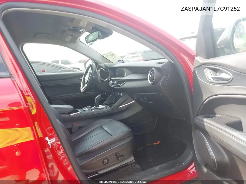 2020 Alfa Romeo Stelvio Rwd VIN: ZASPAJAN1L7C91252 Lot: 45024135