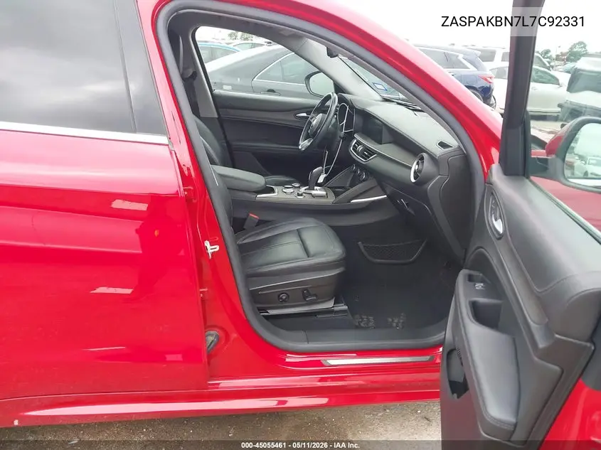 2020 Alfa Romeo Stelvio Ti Awd VIN: ZASPAKBN7L7C92331 Lot: 45055461