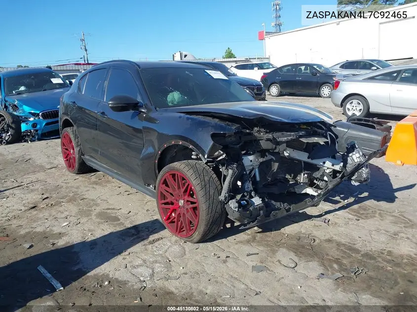 2020 Alfa Romeo Stelvio Awd VIN: ZASPAKAN4L7C92465 Lot: 45130802