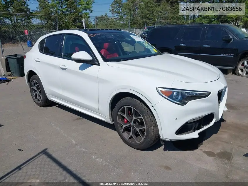 2020 Alfa Romeo Stelvio Ti Sport Awd VIN: ZASPAKBN1L7C83656 Lot: 45148912