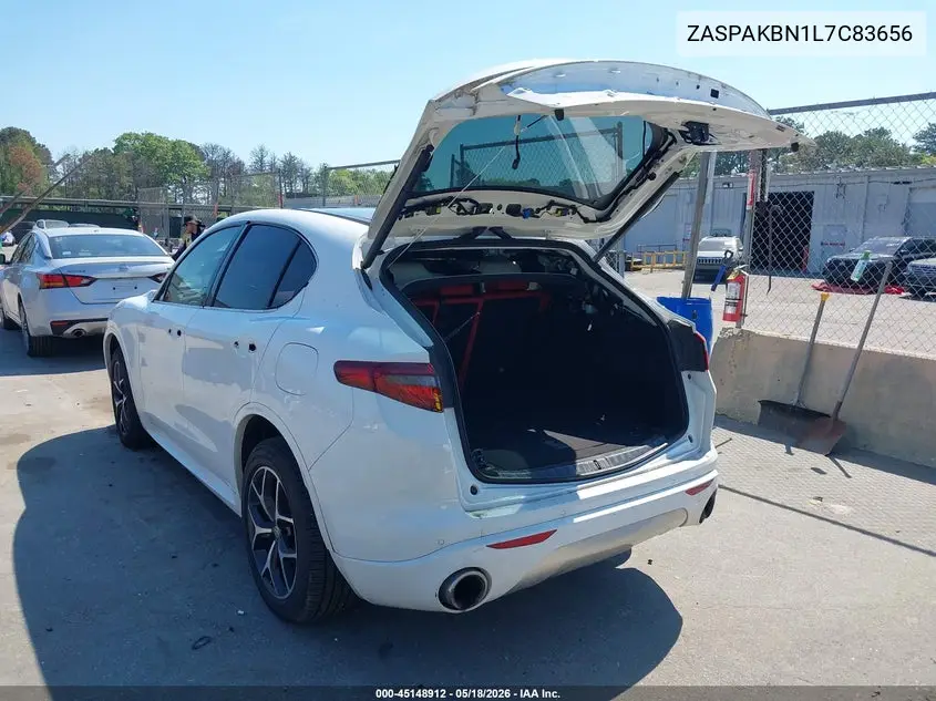 2020 Alfa Romeo Stelvio Ti Sport Awd VIN: ZASPAKBN1L7C83656 Lot: 45148912