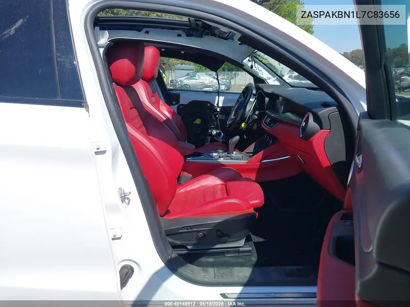 2020 Alfa Romeo Stelvio Ti Sport Awd VIN: ZASPAKBN1L7C83656 Lot: 45148912