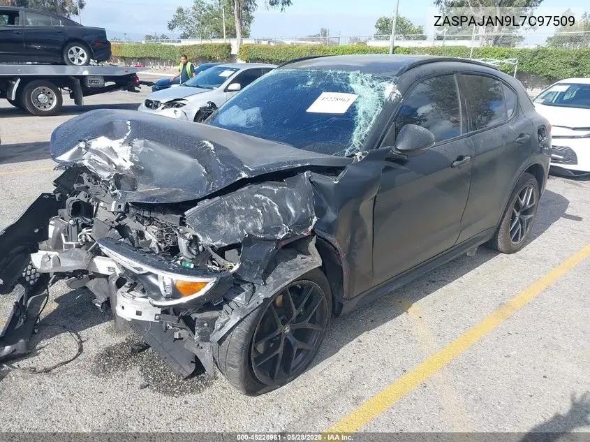 2020 Alfa Romeo Stelvio Sport Rwd VIN: ZASPAJAN9L7C97509 Lot: 45228961
