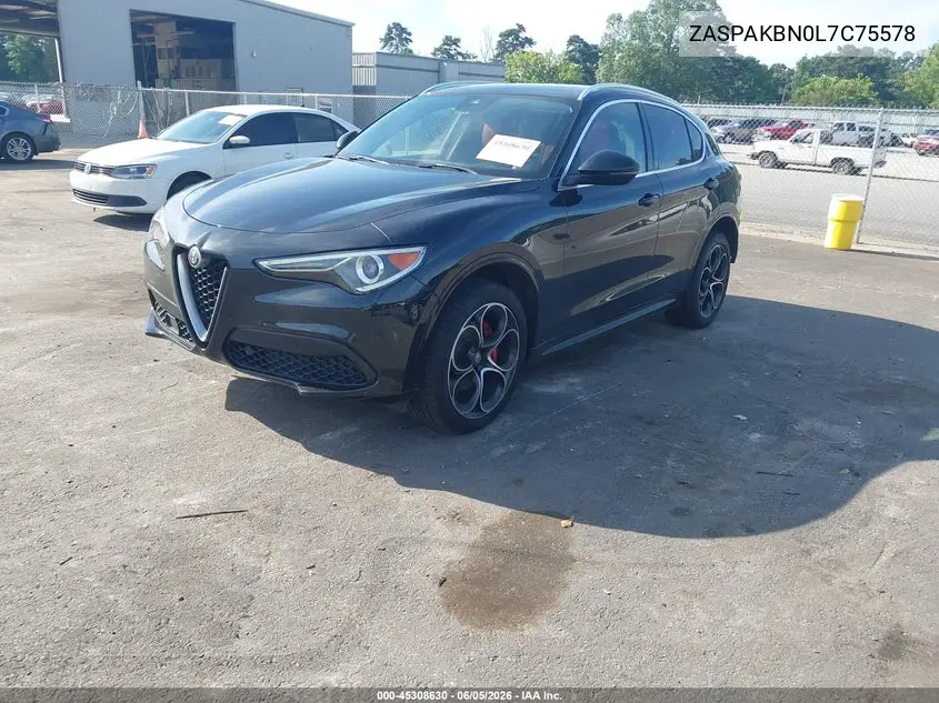 2020 Alfa Romeo Stelvio Ti Awd VIN: ZASPAKBN0L7C75578 Lot: 45308630