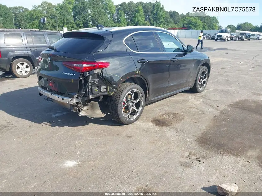 2020 Alfa Romeo Stelvio Ti Awd VIN: ZASPAKBN0L7C75578 Lot: 45308630