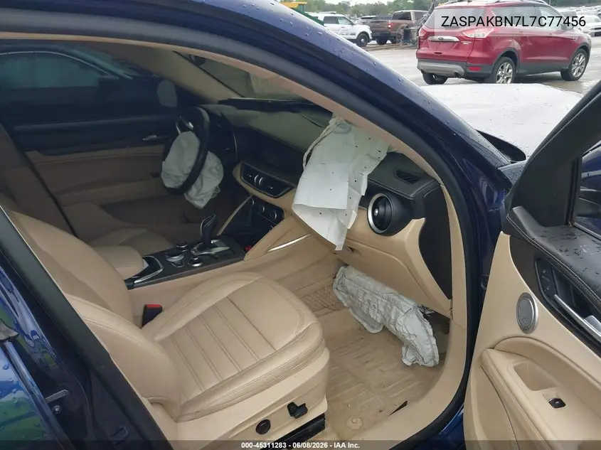 2020 Alfa Romeo Stelvio Ti Lusso Awd VIN: ZASPAKBN7L7C77456 Lot: 45311283