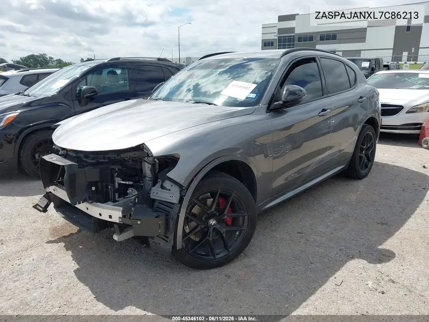 2020 Alfa Romeo Stelvio Sport Rwd VIN: ZASPAJANXL7C86213 Lot: 45346102