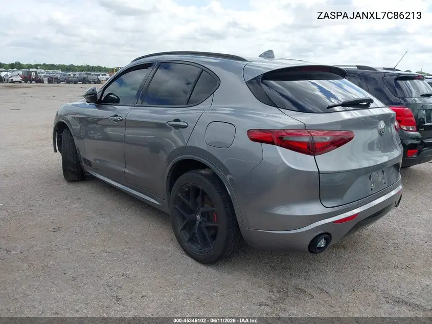 2020 Alfa Romeo Stelvio Sport Rwd VIN: ZASPAJANXL7C86213 Lot: 45346102