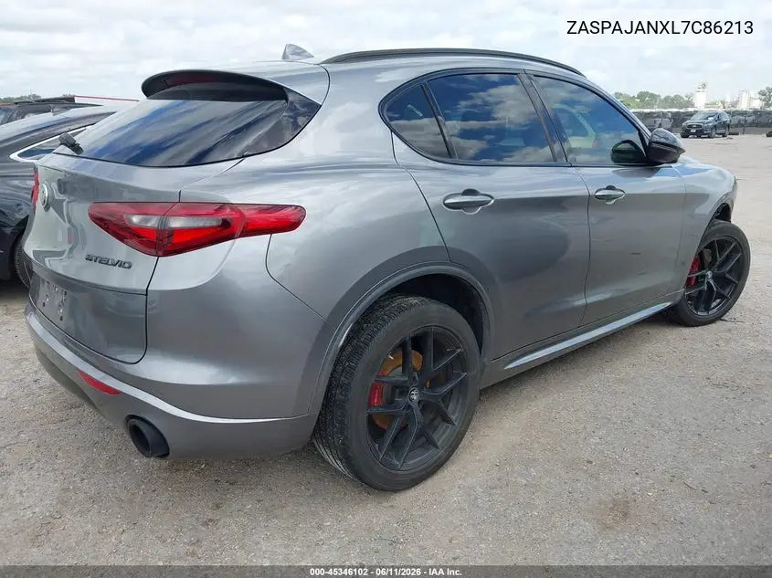 2020 Alfa Romeo Stelvio Sport Rwd VIN: ZASPAJANXL7C86213 Lot: 45346102