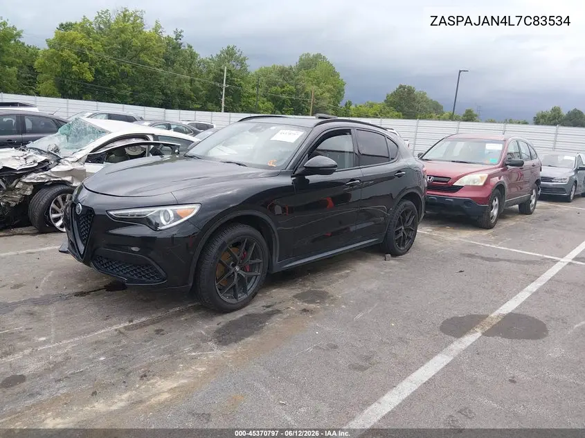 2020 Alfa Romeo Stelvio Rwd VIN: ZASPAJAN4L7C83534 Lot: 45370797