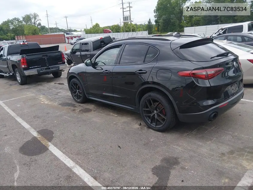 2020 Alfa Romeo Stelvio Rwd VIN: ZASPAJAN4L7C83534 Lot: 45370797