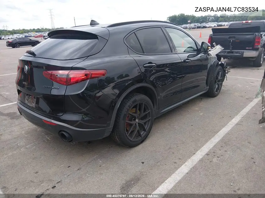 2020 Alfa Romeo Stelvio Rwd VIN: ZASPAJAN4L7C83534 Lot: 45370797