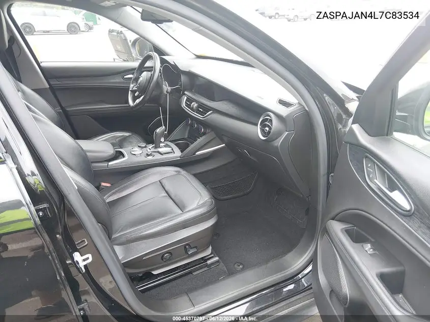 2020 Alfa Romeo Stelvio Rwd VIN: ZASPAJAN4L7C83534 Lot: 45370797