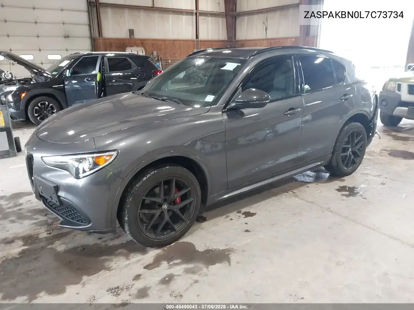 2020 Alfa Romeo Stelvio Ti Sport Awd VIN: ZASPAKBN0L7C73734 Lot: 45490043